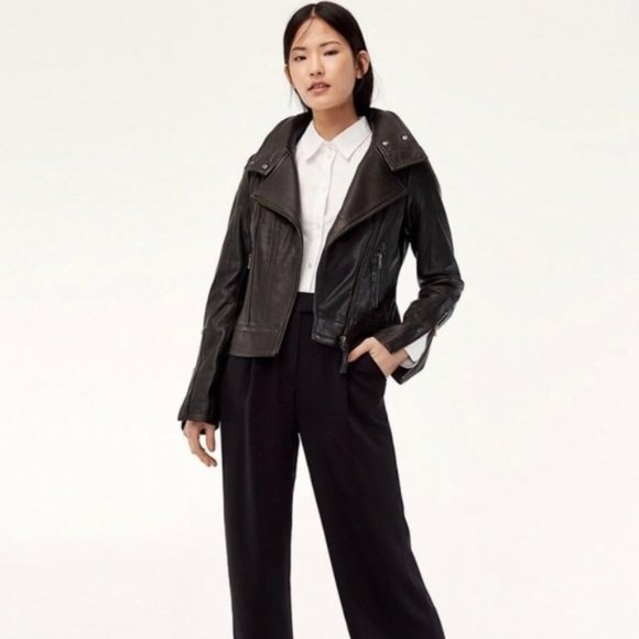 Mackage Kenya Black Leather Jacket - Picture 2 of 6